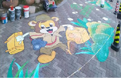 全南夏季画地面彩绘会遇到的问题