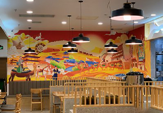 全南商业空间彩绘介绍。