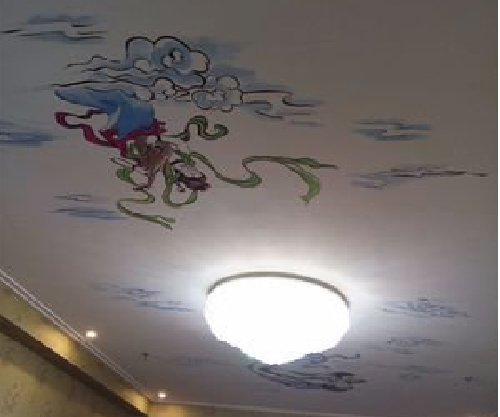 全南如何快速绘制天花板上的手绘墙？